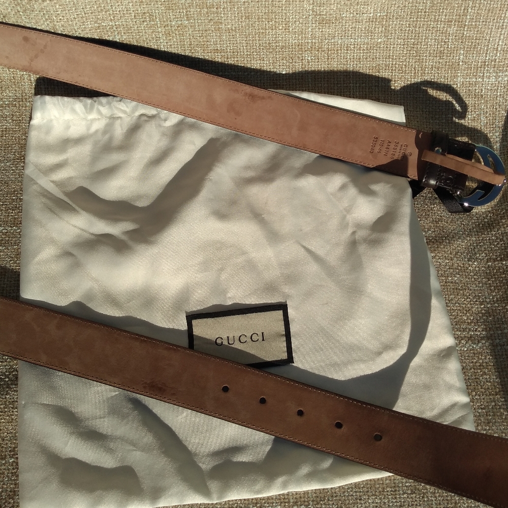 Gucci GG Interlocking Guccissima Leather Belt - Picture 6 of 8